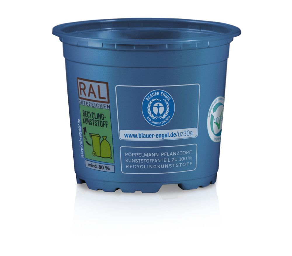 RAL Gütezeichen % Recyclingkunststoff, Blauer Engel, Zertifikat CHI